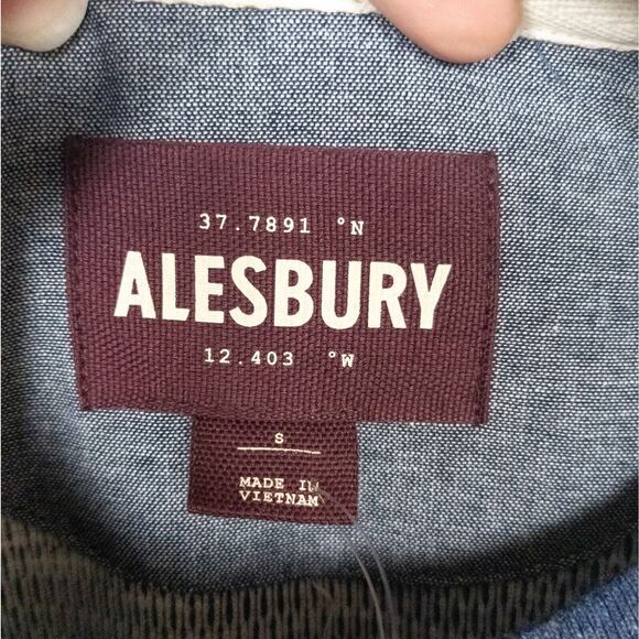ALESBURY Stitch Fix Navy Blue Pilsen Thermal Crew Long Sleeve Tee Men's Small - Picture 3 of 5